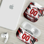 Personalised St Kilda Saints Fan Pride AirPods Case Crusader Mascot Graphic Art With Melbourne City Skyline