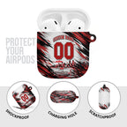 Personalised St Kilda Saints Fan Pride AirPods Case Crusader Mascot Graphic Art With Melbourne City Skyline