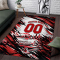 Personalised St Kilda Saints Fan Pride Area Rug Crusader Mascot Graphic Art With Melbourne City Skyline