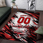 Personalised St Kilda Saints Fan Pride Area Rug Crusader Mascot Graphic Art With Melbourne City Skyline
