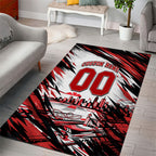 Personalised St Kilda Saints Fan Pride Area Rug Crusader Mascot Graphic Art With Melbourne City Skyline