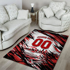 Personalised St Kilda Saints Fan Pride Area Rug Crusader Mascot Graphic Art With Melbourne City Skyline