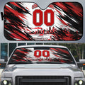 Personalised St Kilda Saints Fan Pride Auto Sun Shade Crusader Mascot Graphic Art With Melbourne City Skyline
