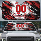 Personalised St Kilda Saints Fan Pride Auto Sun Shade Crusader Mascot Graphic Art With Melbourne City Skyline