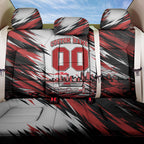 Personalised St Kilda Saints Fan Pride Back Car Seat Cover Crusader Mascot Graphic Art With Melbourne City Skyline