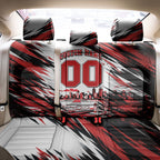 Personalised St Kilda Saints Fan Pride Back Car Seat Cover Crusader Mascot Graphic Art With Melbourne City Skyline