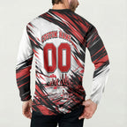 Personalised St Kilda Saints Fan Pride Button Sweatshirt Crusader Mascot Graphic Art With Melbourne City Skyline