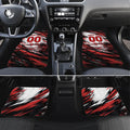 Personalised St Kilda Saints Fan Pride Car Mats Crusader Mascot Graphic Art With Melbourne City Skyline