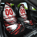 Personalised St Kilda Saints Fan Pride Car Seat Cover Crusader Mascot Graphic Art With Melbourne City Skyline