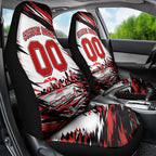 Personalised St Kilda Saints Fan Pride Car Seat Cover Crusader Mascot Graphic Art With Melbourne City Skyline