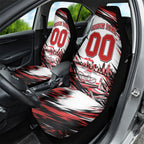 Personalised St Kilda Saints Fan Pride Car Seat Cover Crusader Mascot Graphic Art With Melbourne City Skyline
