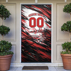 Personalised St Kilda Saints Fan Pride Door Cover Crusader Mascot Graphic Art With Melbourne City Skyline