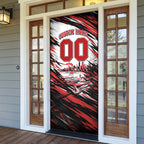 Personalised St Kilda Saints Fan Pride Door Cover Crusader Mascot Graphic Art With Melbourne City Skyline