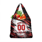 Personalised St Kilda Saints Fan Pride Grocery Bag Crusader Mascot Graphic Art With Melbourne City Skyline