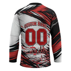 Personalised St Kilda Saints Fan Pride Hockey Jersey Crusader Mascot Graphic Art With Melbourne City Skyline