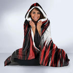 Personalised St Kilda Saints Fan Pride Hooded Blanket Crusader Mascot Graphic Art With Melbourne City Skyline