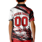 Personalised St Kilda Saints Fan Pride Kid Polo Shirt Crusader Mascot Graphic Art With Melbourne City Skyline