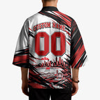 Personalised St Kilda Saints Fan Pride Kimono Crusader Mascot Graphic Art With Melbourne City Skyline