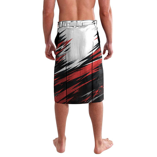 Personalised St Kilda Saints Fan Pride Lavalava Crusader Mascot Graphic Art With Melbourne City Skyline
