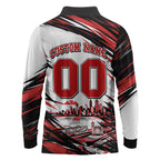 Personalised St Kilda Saints Fan Pride Long Sleeve Polo Shirt Crusader Mascot Graphic Art With Melbourne City Skyline