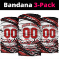 Personalised St Kilda Saints Fan Pride Neck Gaiter Crusader Mascot Graphic Art With Melbourne City Skyline