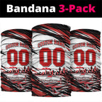 Personalised St Kilda Saints Fan Pride Neck Gaiter Crusader Mascot Graphic Art With Melbourne City Skyline