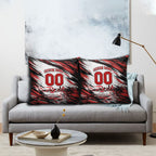 Personalised St Kilda Saints Fan Pride Pillow Cover Crusader Mascot Graphic Art With Melbourne City Skyline
