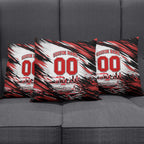 Personalised St Kilda Saints Fan Pride Pillow Cover Crusader Mascot Graphic Art With Melbourne City Skyline