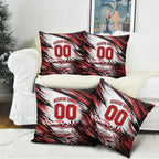 Personalised St Kilda Saints Fan Pride Pillow Cover Crusader Mascot Graphic Art With Melbourne City Skyline