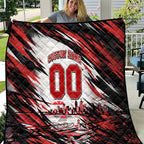 Personalised St Kilda Saints Fan Pride Quilt Crusader Mascot Graphic Art With Melbourne City Skyline