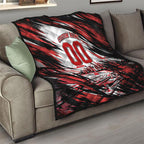 Personalised St Kilda Saints Fan Pride Quilt Crusader Mascot Graphic Art With Melbourne City Skyline