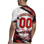 Personalised St Kilda Saints Fan Pride Rugby Jersey Crusader Mascot Graphic Art With Melbourne City Skyline