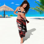 Personalised St Kilda Saints Fan Pride Sarong Crusader Mascot Graphic Art With Melbourne City Skyline