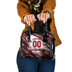 Personalised St Kilda Saints Fan Pride Shoulder Handbag Crusader Mascot Graphic Art With Melbourne City Skyline