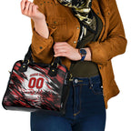 Personalised St Kilda Saints Fan Pride Shoulder Handbag Crusader Mascot Graphic Art With Melbourne City Skyline