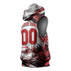 Personalised St Kilda Saints Fan Pride Sleeveless Hoodie Crusader Mascot Graphic Art With Melbourne City Skyline