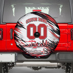 Personalised St Kilda Saints Fan Pride Spare Tire Cover Crusader Mascot Graphic Art With Melbourne City Skyline