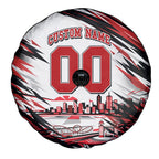 Personalised St Kilda Saints Fan Pride Spare Tire Cover Crusader Mascot Graphic Art With Melbourne City Skyline