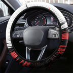 St Kilda Saints Fan Pride Steering Wheel Cover Crusader Mascot Graphic Art With Melbourne City Skyline