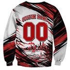 Personalised St Kilda Saints Fan Pride Sweatshirt Crusader Mascot Graphic Art With Melbourne City Skyline