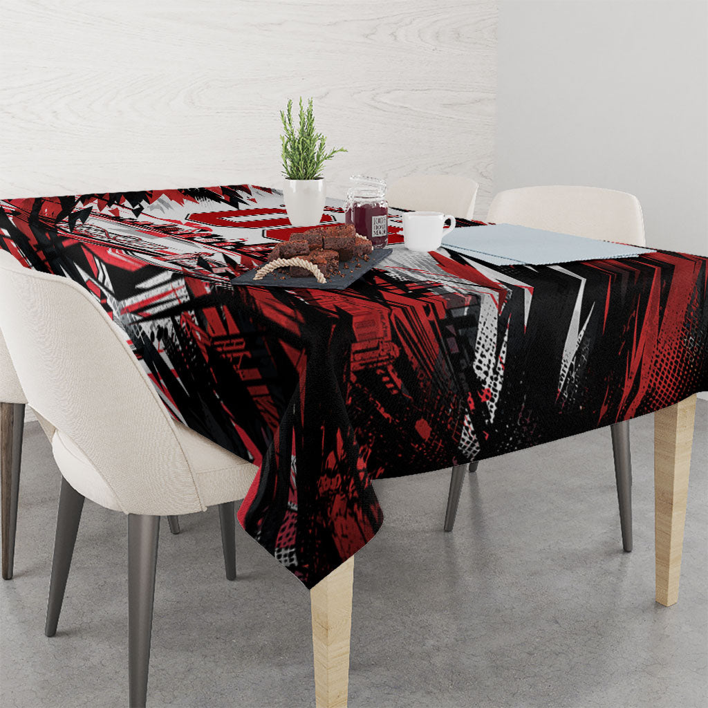 Personalised St Kilda Saints Fan Pride Tablecloth Crusader Mascot Graphic Art With Melbourne City Skyline