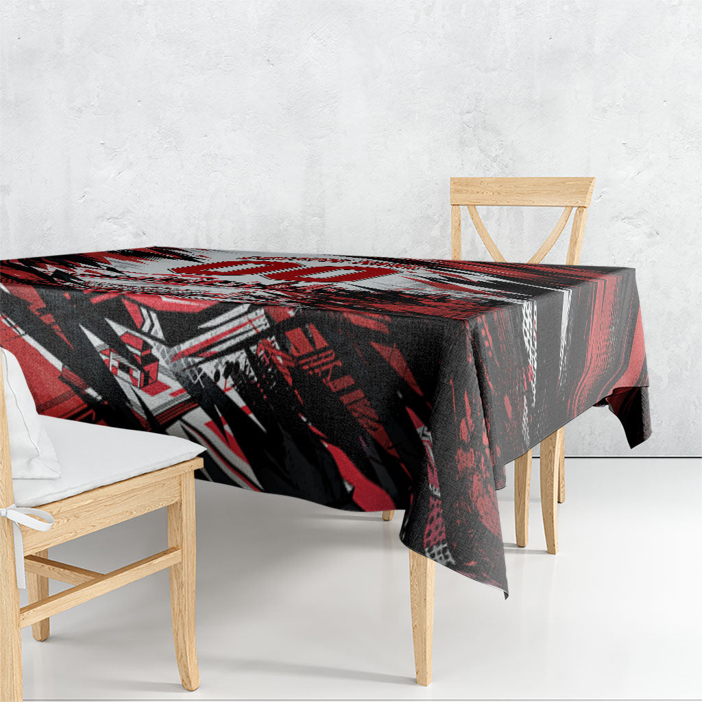 Personalised St Kilda Saints Fan Pride Tablecloth Crusader Mascot Graphic Art With Melbourne City Skyline