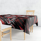 Personalised St Kilda Saints Fan Pride Tablecloth Crusader Mascot Graphic Art With Melbourne City Skyline