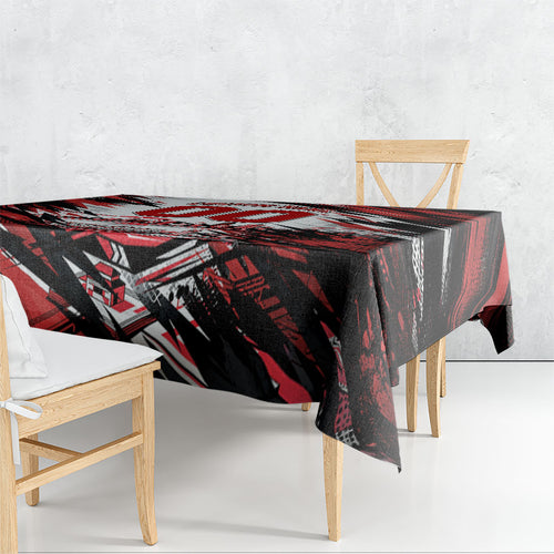 Personalised St Kilda Saints Fan Pride Tablecloth Crusader Mascot Graphic Art With Melbourne City Skyline
