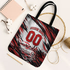 Personalised St Kilda Saints Fan Pride Tote Bag Crusader Mascot Graphic Art With Melbourne City Skyline
