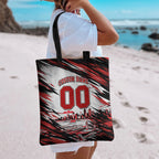 Personalised St Kilda Saints Fan Pride Tote Bag Crusader Mascot Graphic Art With Melbourne City Skyline