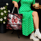 Personalised St Kilda Saints Fan Pride Tote Bag Crusader Mascot Graphic Art With Melbourne City Skyline