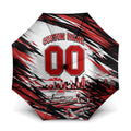 Personalised St Kilda Saints Fan Pride Umbrella Crusader Mascot Graphic Art With Melbourne City Skyline