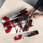 Personalised St Kilda Saints Fan Pride Umbrella Crusader Mascot Graphic Art With Melbourne City Skyline