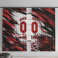 Personalised St Kilda Saints Fan Pride Window Curtain Crusader Mascot Graphic Art With Melbourne City Skyline